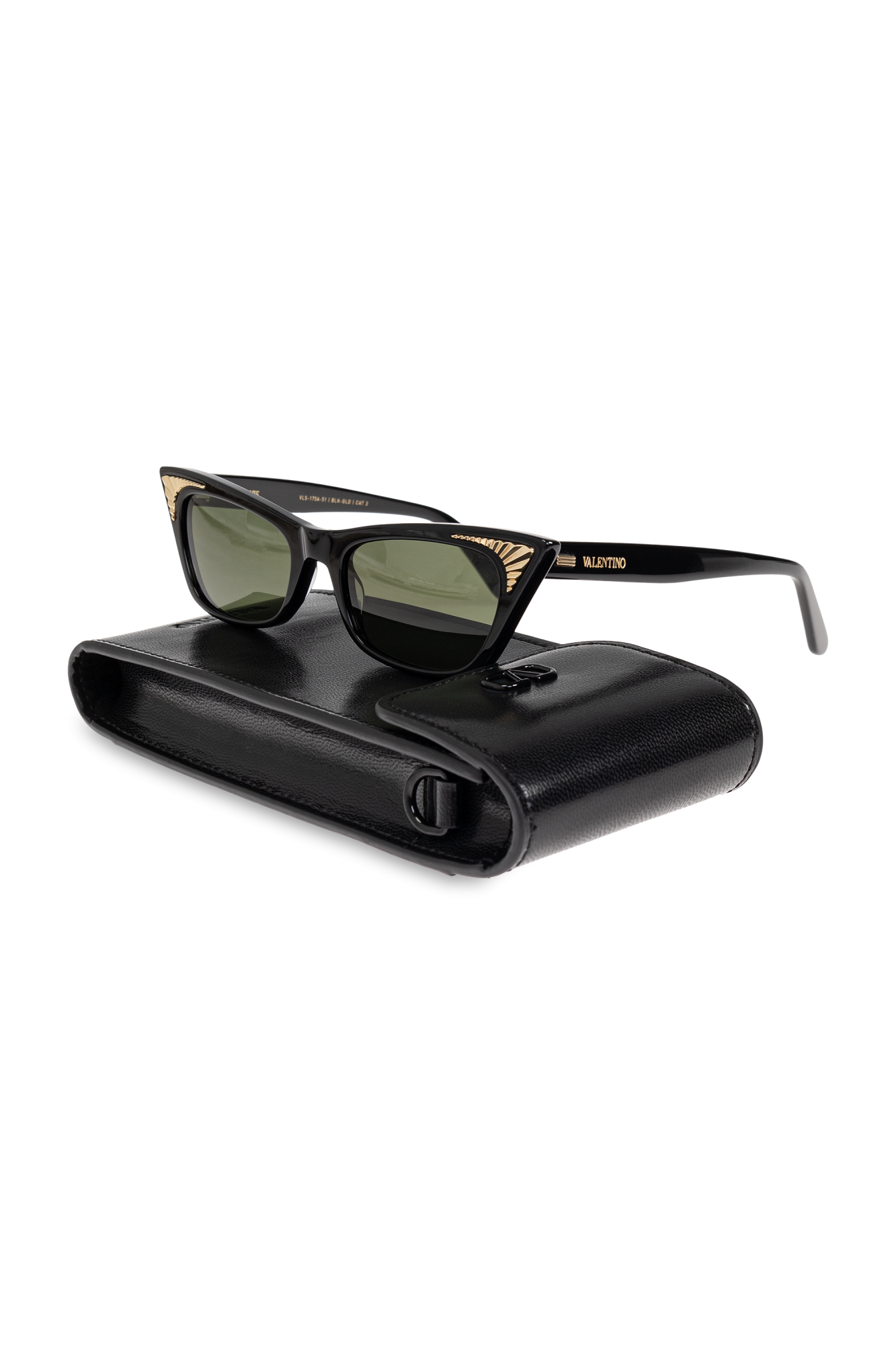 サングラス VALENTINO Woman Sunglasses Black VLS-175A IVR-GLD Black Sunglasses `VLS-175` Valentino Eyewear - Vitkac Canada